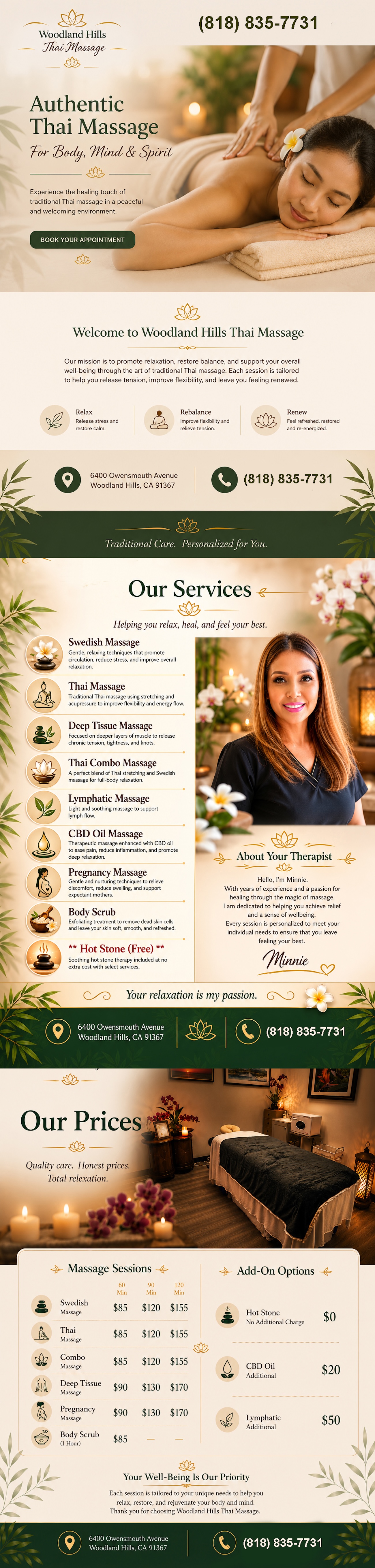 Woodland Hills Thai Massage - 818-835-7731